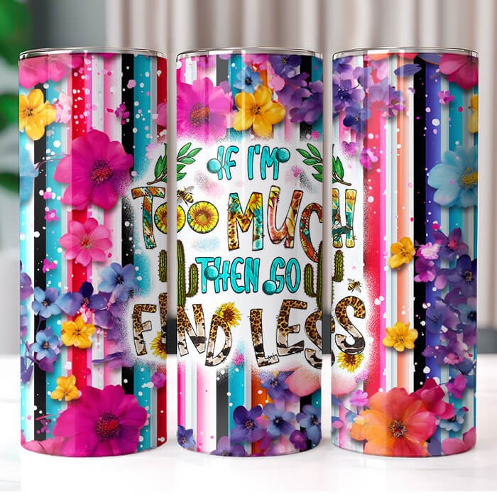 9 Sarcastic Sayings 20 oz Tumbler Bundle Sublimation Download