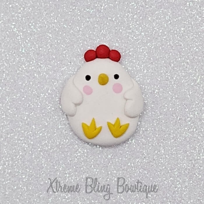 Chicken White Red Head Comb Clay (Includes 1 Clay) (5A)