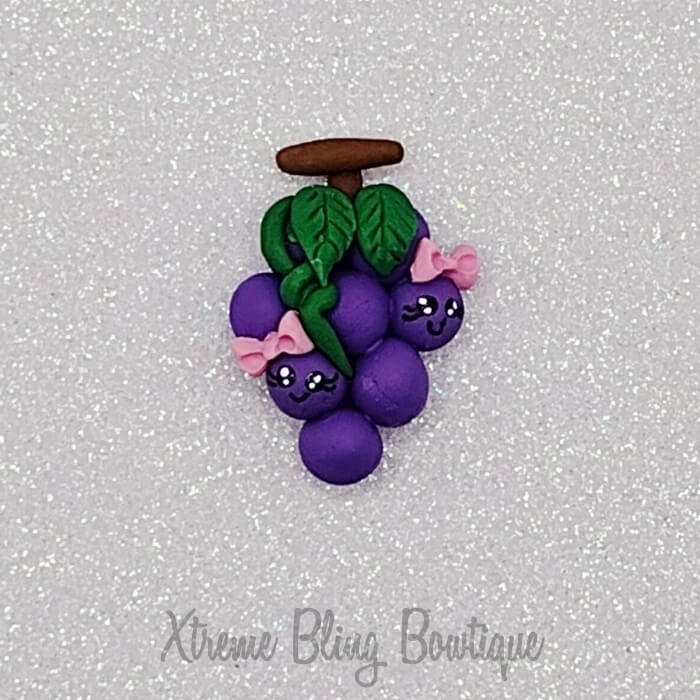 Grapes Pink Bow Clay (Includes 1 Clay) (2C)
