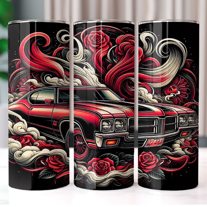 Muscle Cars 20 oz Tumbler Bundle Sublimation Download