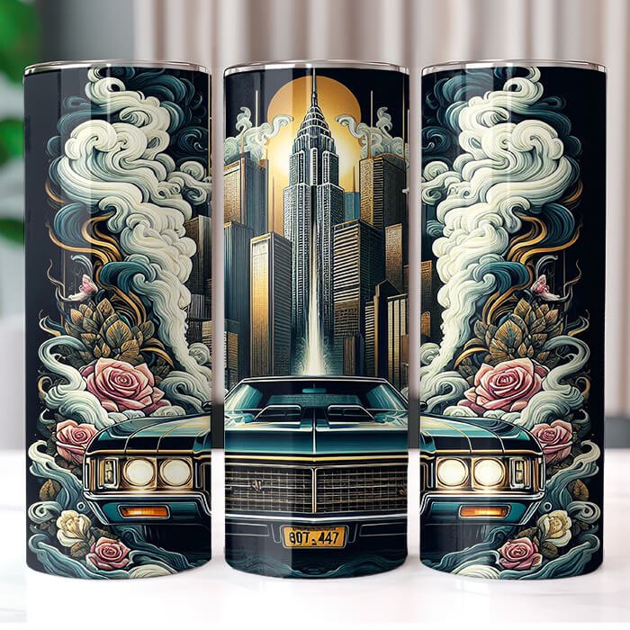 Muscle Cars 20 oz Tumbler Bundle Sublimation Download