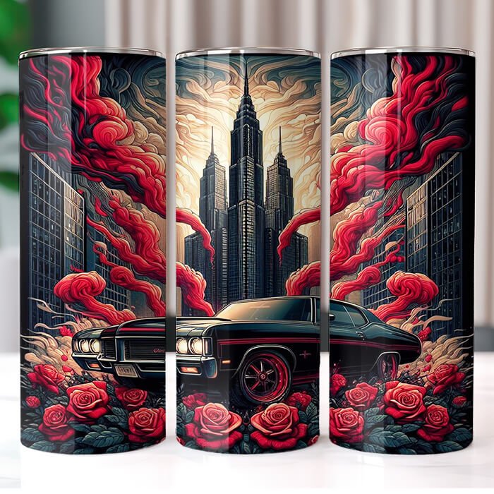 Muscle Cars 20 oz Tumbler Bundle Sublimation Download