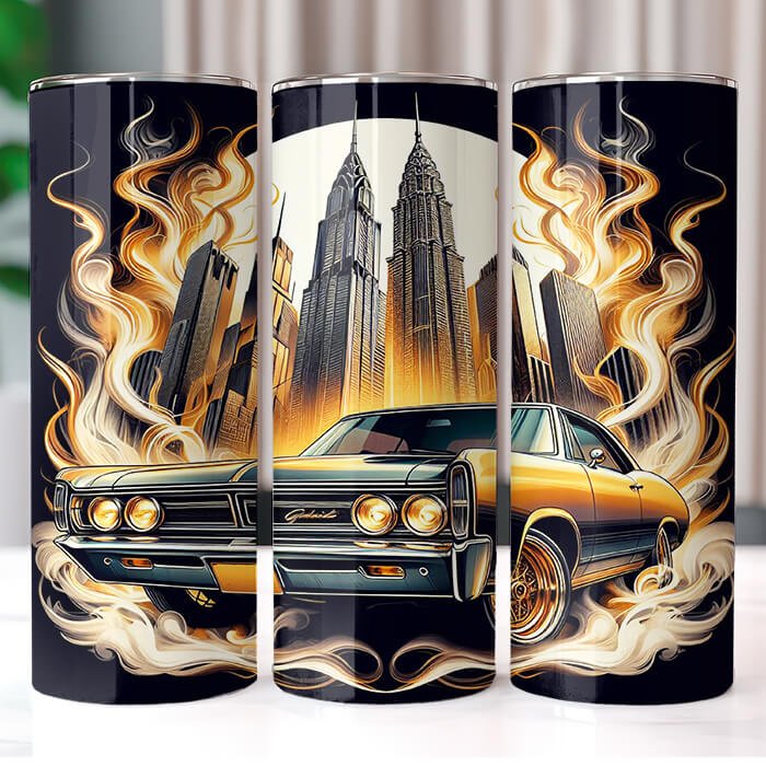 Muscle Cars 20 oz Tumbler Bundle Sublimation Download