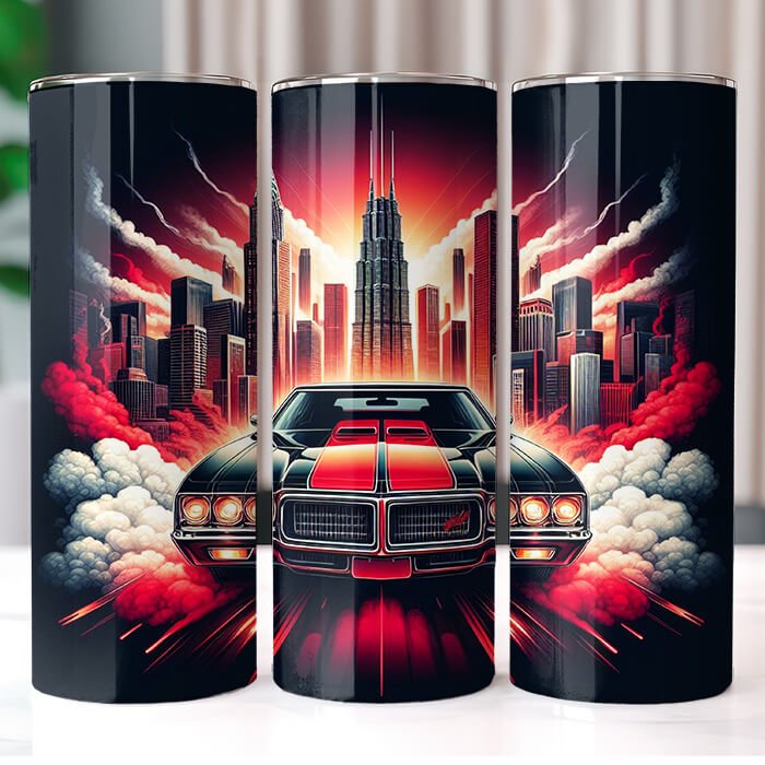 Muscle Cars 20 oz Tumbler Bundle Sublimation Download