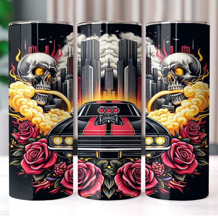 Muscle Cars 20 oz Tumbler Bundle Sublimation Download