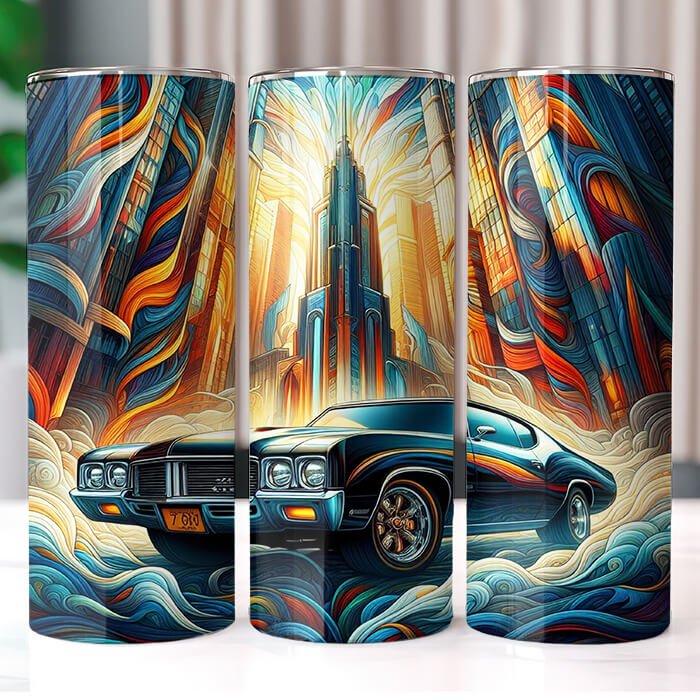 Muscle Cars 20 oz Tumbler Bundle Sublimation Download