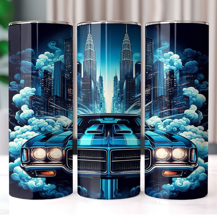 Muscle Cars 20 oz Tumbler Bundle Sublimation Download