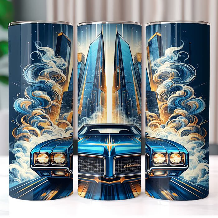 Muscle Cars 20 oz Tumbler Bundle Sublimation Download