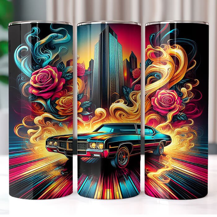 Muscle Cars 20 oz Tumbler Bundle Sublimation Download