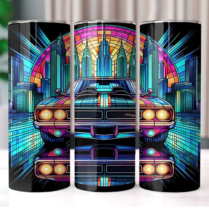 Muscle Cars 20 oz Tumbler Bundle Sublimation Download