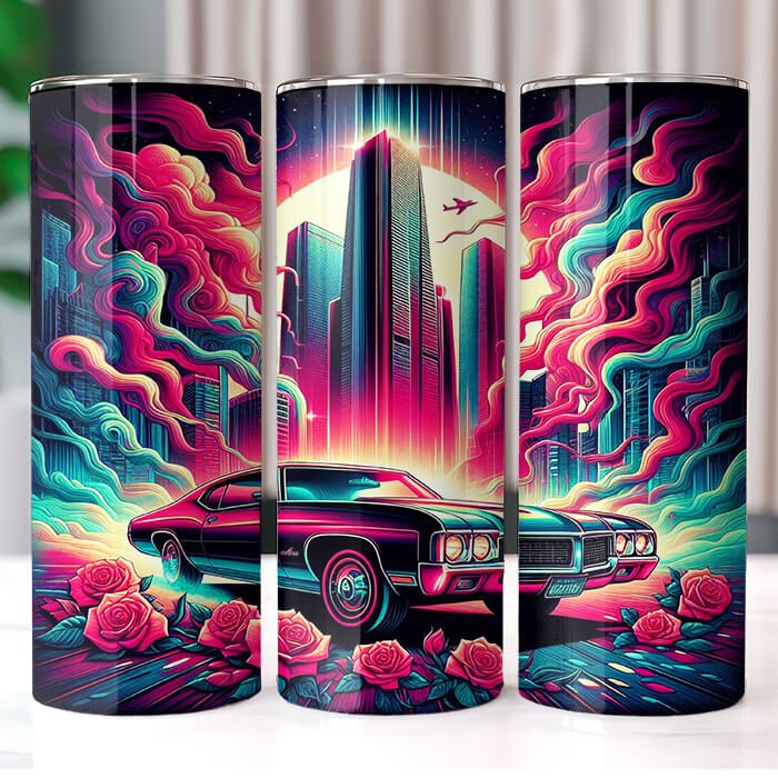 Muscle Cars 20 oz Tumbler Bundle Sublimation Download
