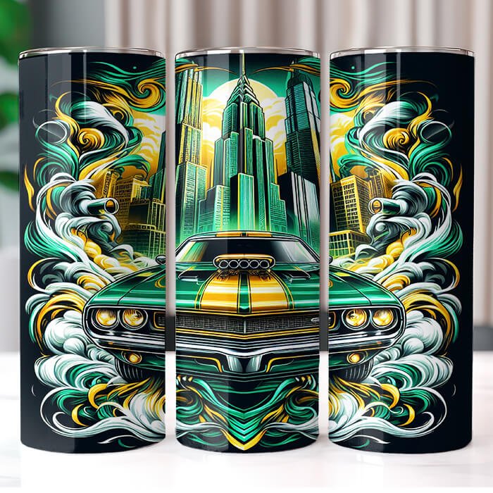 Muscle Cars 20 oz Tumbler Bundle Sublimation Download