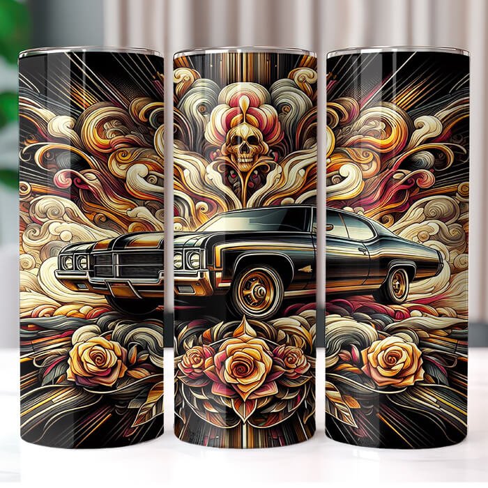 Muscle Cars 20 oz Tumbler Bundle Sublimation Download