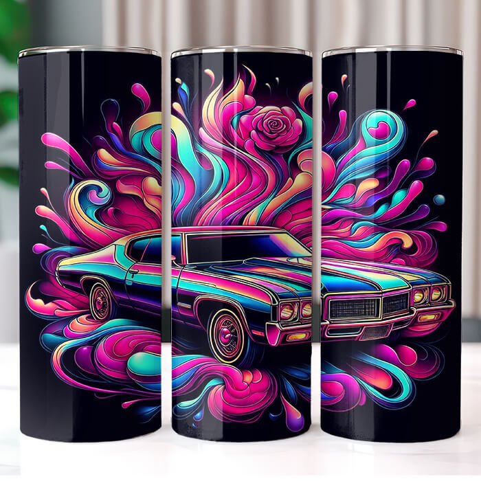 Muscle Cars 20 oz Tumbler Bundle Sublimation Download