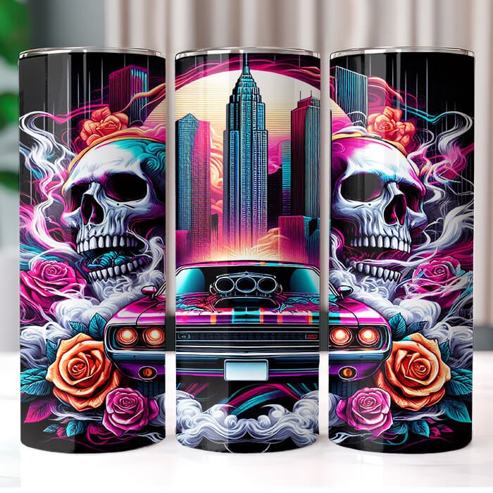 Muscle Cars 20 oz Tumbler Bundle Sublimation Download