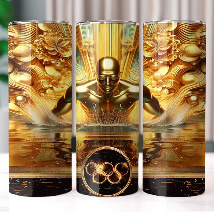 Olympics in Gold 20 oz Tumbler Bundle Sublimation Download