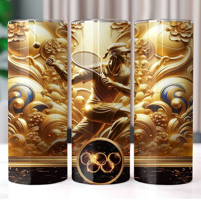Olympics in Gold 20 oz Tumbler Bundle Sublimation Download