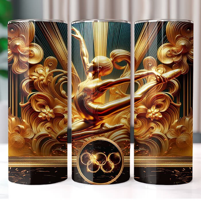Olympics in Gold 20 oz Tumbler Bundle Sublimation Download