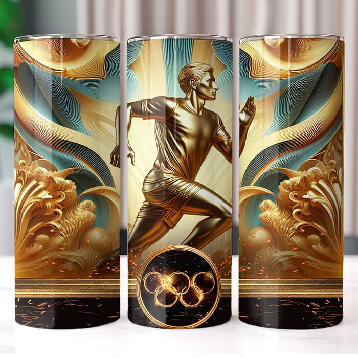 Olympics in Gold 20 oz Tumbler Bundle Sublimation Download