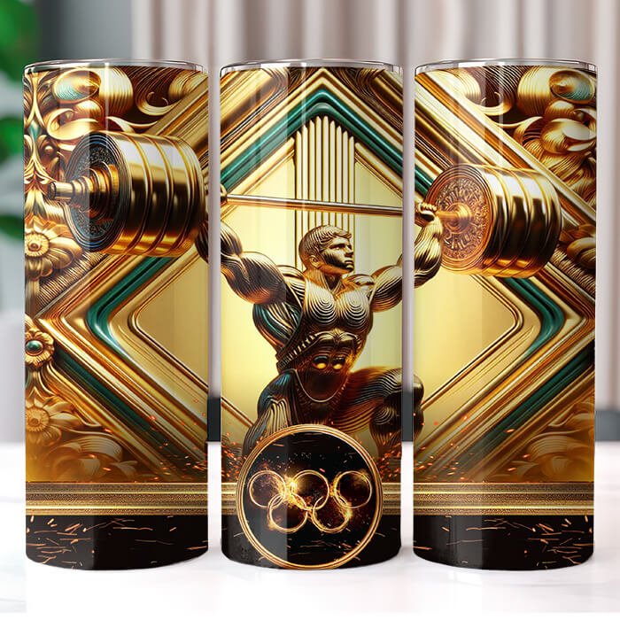 Olympics in Gold 20 oz Tumbler Bundle Sublimation Download