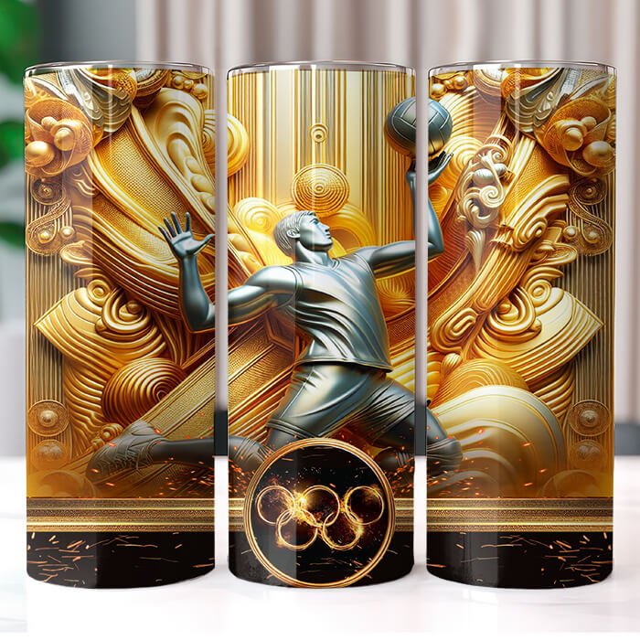 Olympics in Gold 20 oz Tumbler Bundle Sublimation Download