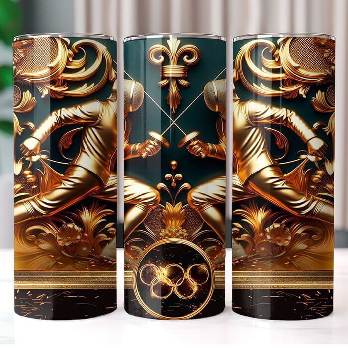 Olympics in Gold 20 oz Tumbler Bundle Sublimation Download
