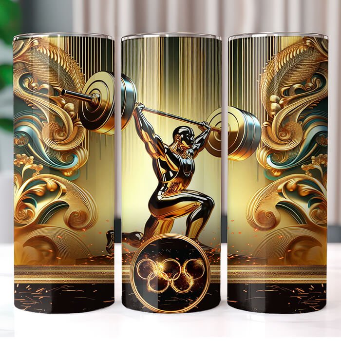 Olympics in Gold 20 oz Tumbler Bundle Sublimation Download