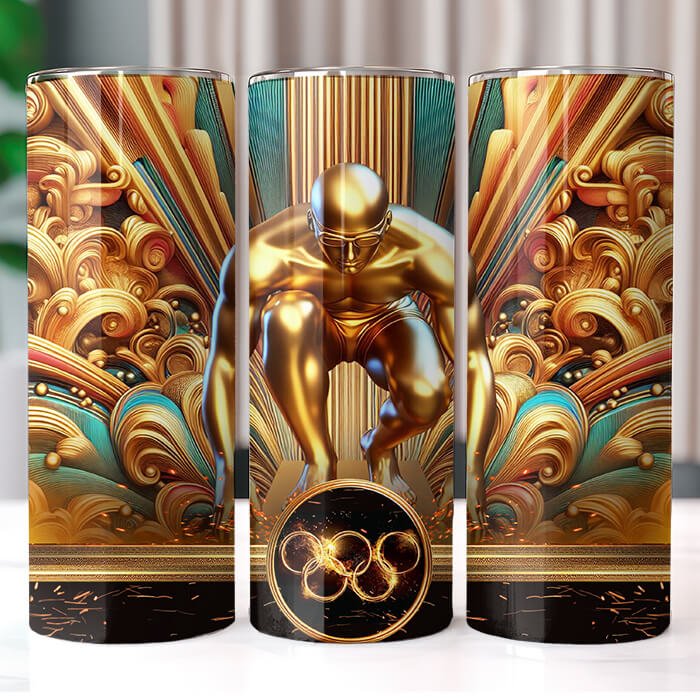 Olympics in Gold 20 oz Tumbler Bundle Sublimation Download