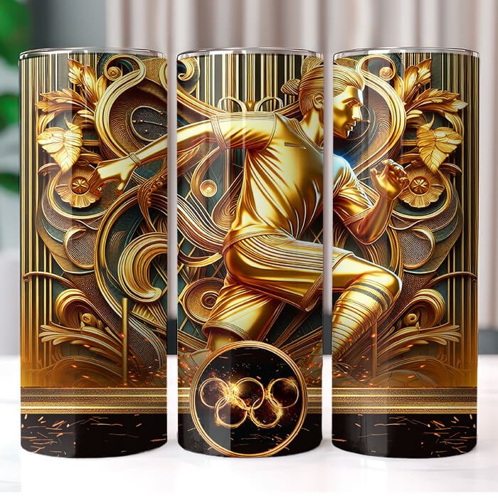 Olympics in Gold 20 oz Tumbler Bundle Sublimation Download