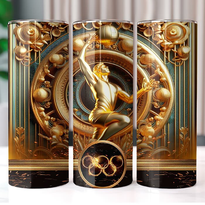Olympics in Gold 20 oz Tumbler Bundle Sublimation Download