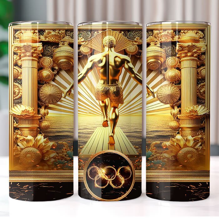 Olympics in Gold 20 oz Tumbler Bundle Sublimation Download