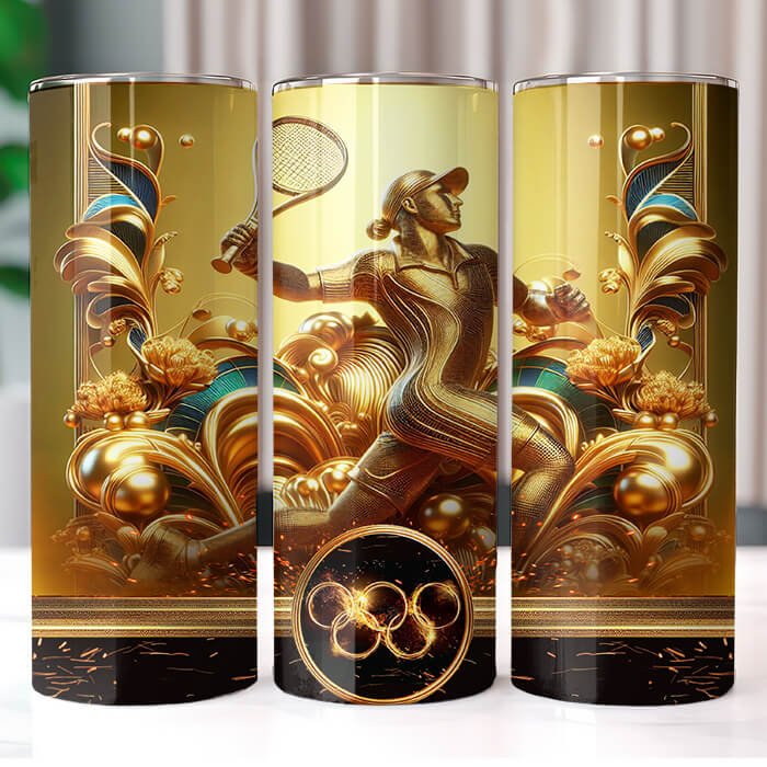 Olympics in Gold 20 oz Tumbler Bundle Sublimation Download