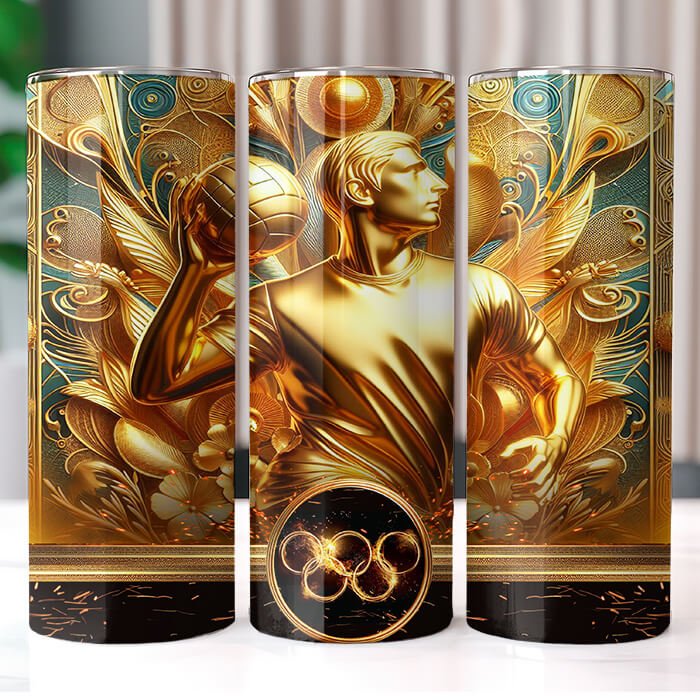 Olympics in Gold 20 oz Tumbler Bundle Sublimation Download
