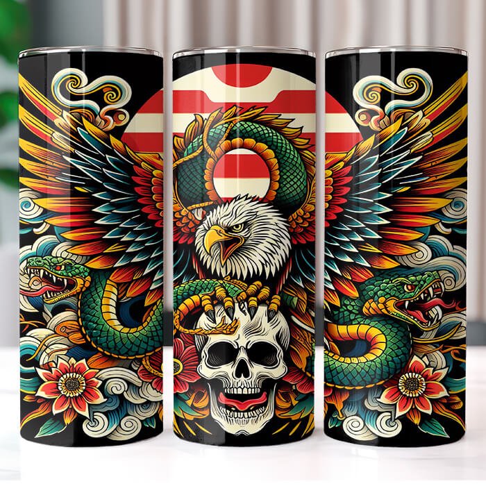 (Inspired) Ed Hardy 20 oz Tumbler Bundle Sublimation Download