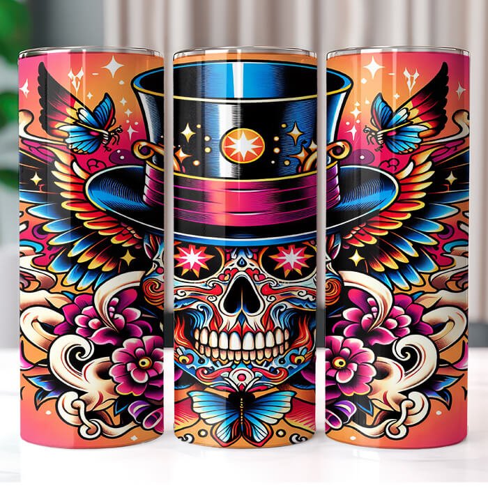 (Inspired) Ed Hardy 20 oz Tumbler Bundle Sublimation Download
