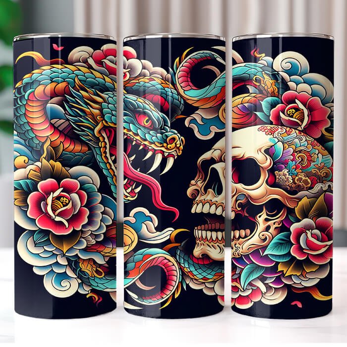 (Inspired) Ed Hardy 20 oz Tumbler Bundle Sublimation Download