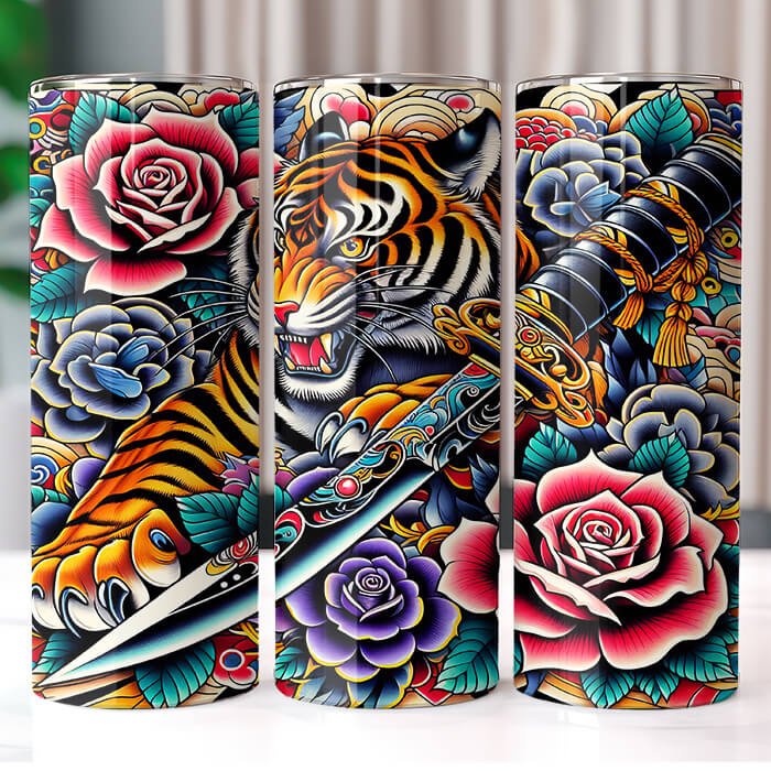 (Inspired) Ed Hardy 20 oz Tumbler Bundle Sublimation Download