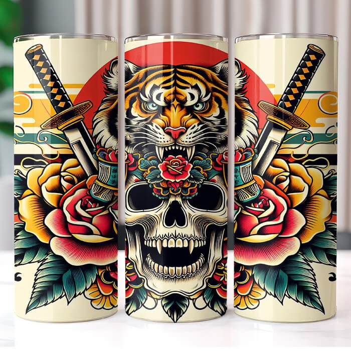 (Inspired) Ed Hardy 20 oz Tumbler Bundle Sublimation Download