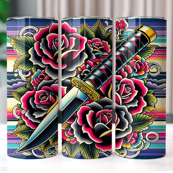 (Inspired) Ed Hardy 20 oz Tumbler Bundle Sublimation Download