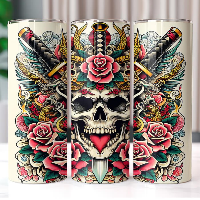 (Inspired) Ed Hardy 20 oz Tumbler Bundle Sublimation Download