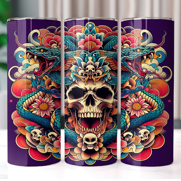 (Inspired) Ed Hardy 20 oz Tumbler Bundle Sublimation Download