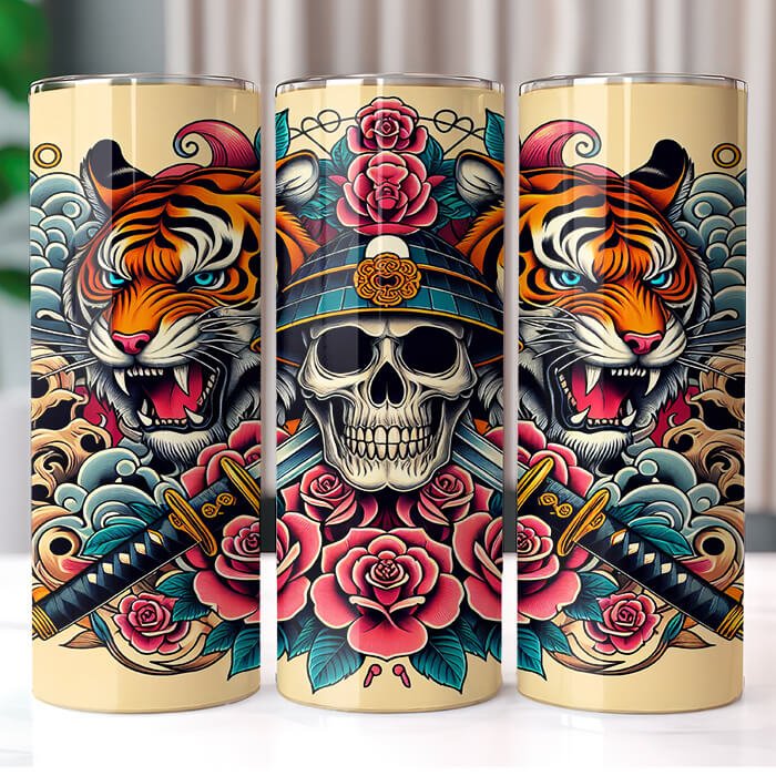 (Inspired) Ed Hardy 20 oz Tumbler Bundle Sublimation Download