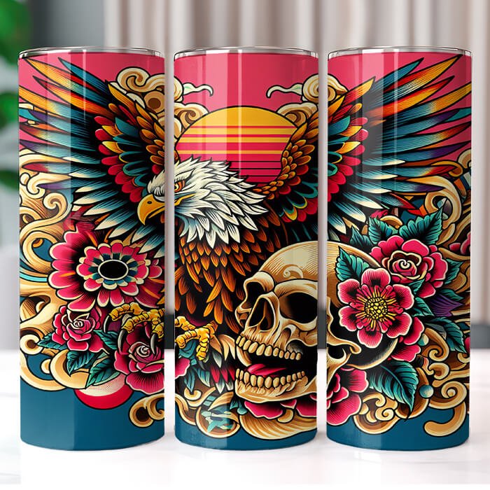 (Inspired) Ed Hardy 20 oz Tumbler Bundle Sublimation Download