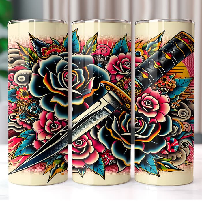 (Inspired) Ed Hardy 20 oz Tumbler Bundle Sublimation Download