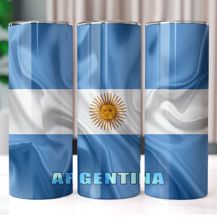 Country Wavy Flags 20 oz Tumbler Bundle Sublimation Download