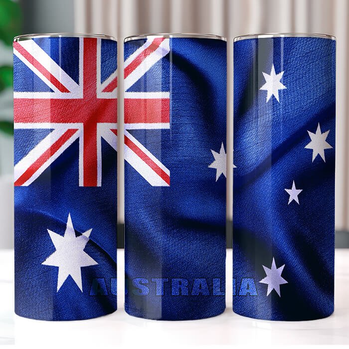 Country Wavy Flags 20 oz Tumbler Bundle Sublimation Download