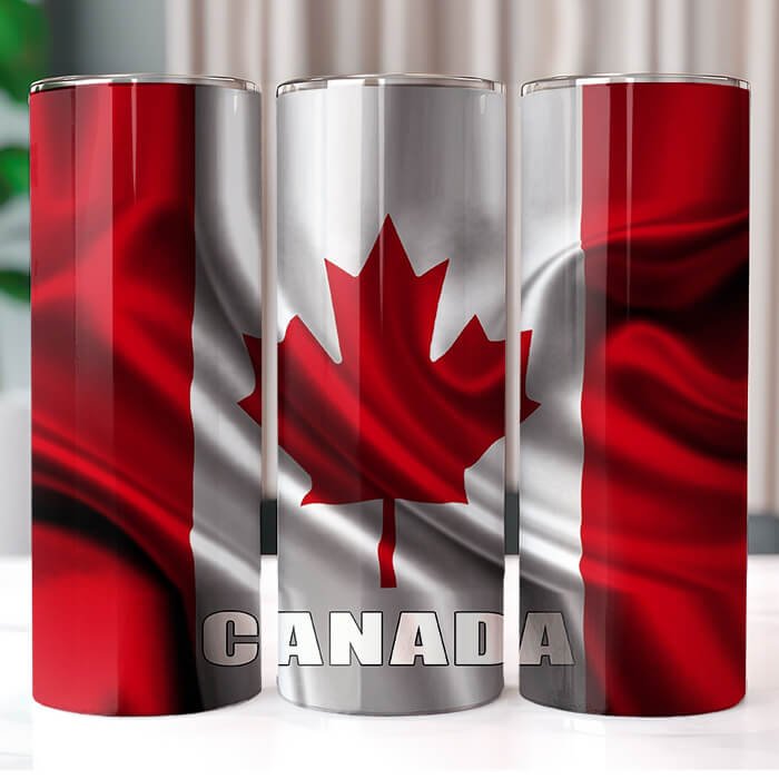 Country Wavy Flags 20 oz Tumbler Bundle Sublimation Download