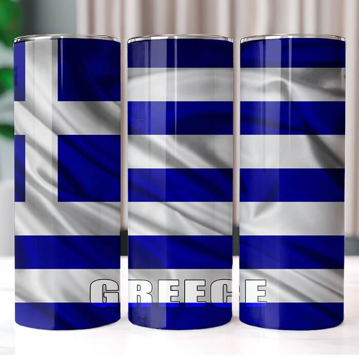 Country Wavy Flags 20 oz Tumbler Bundle Sublimation Download