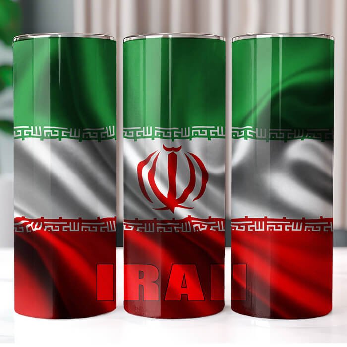 Country Wavy Flags 20 oz Tumbler Bundle Sublimation Download