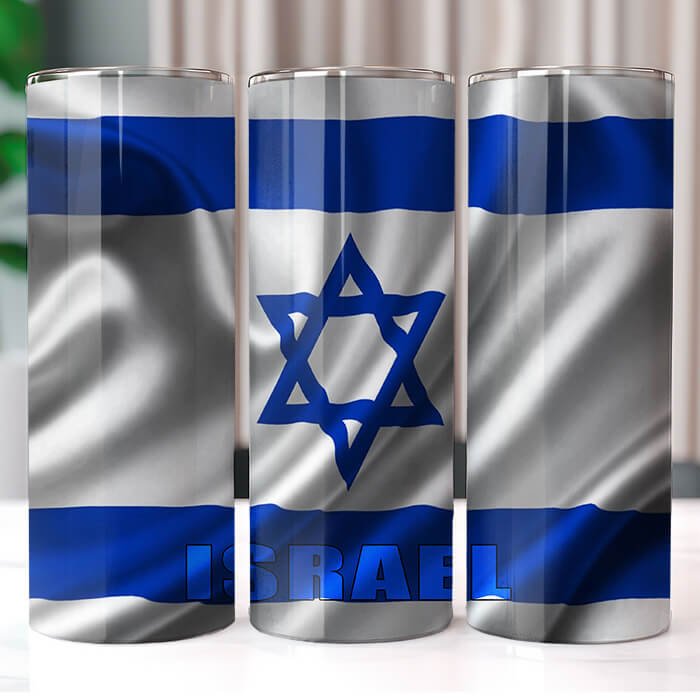 Country Wavy Flags 20 oz Tumbler Bundle Sublimation Download